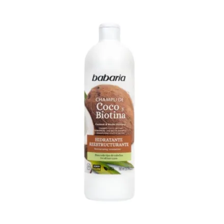 BABARIA Coconut Shampoo With Keratin And Biotin - 700ml |باباريا شامبو جوز الهند بالكيراتين و البايوتين - 700 مل