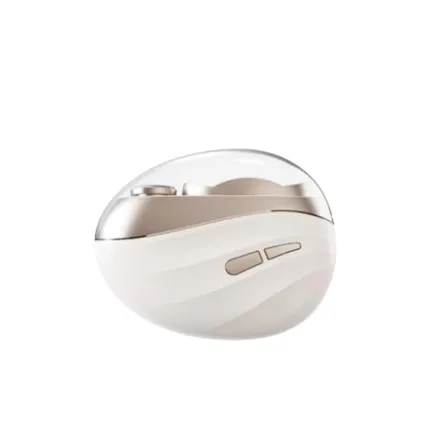 Nabun 2 In 1 Electric Nail Clipper White | جهاز كهربائي محمول لتقليم الأظافر وتنعيم حوافها