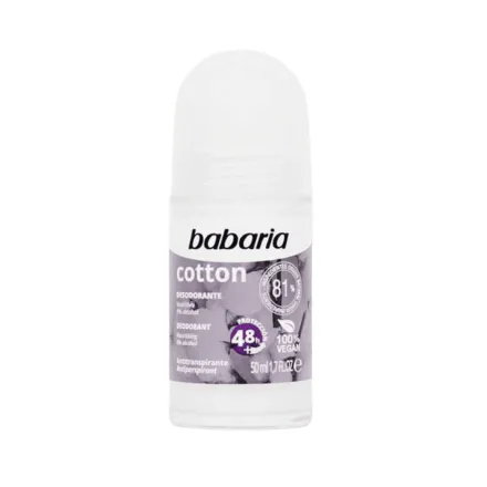 BABARIA Deodorant Cotton Roll On - 50ml | باباريا رول مزيل تعرق - 50 مل