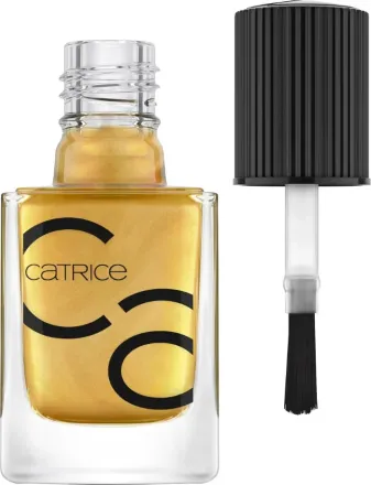 Catrice Iconails Gel Lacquer No.156 Cover Me In Gold | كاتريس صبغ أظافر لون دهبي - رقم 156