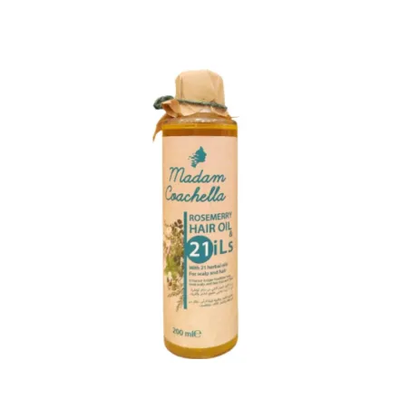 Madam Coachella Rosemary Hair Oil - 200ml | مدام كوتشيلا زيت شعر اكليل الجبل الخام - 200 مل
