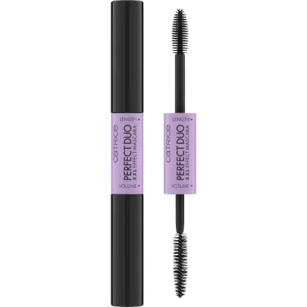 Catrice Perfect Duo Xxl Effect Mascara Black - 8ml | كاتريس بتأثيرين - تطويل و تكثيف باللون الأسود - 8 مل