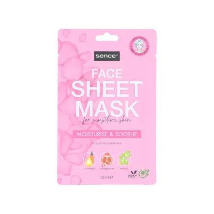 Sence Beauty Tencel Facial Sheet Mask - 23ml Sachet | سينس بيوتي ماسك للبشرة الحساسة 23 مل