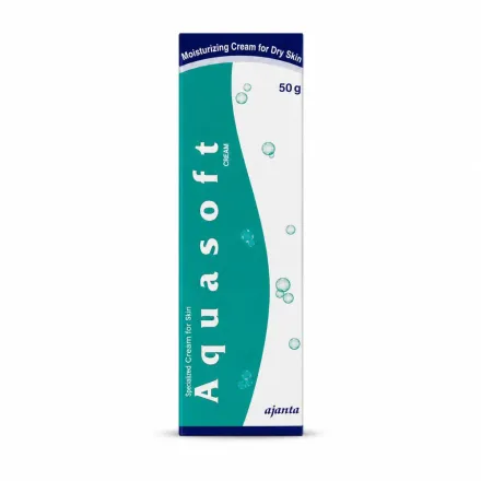 Ajanta Aquasoft Cream Moisturizer Cream For Dry Skin - 50g | اجانتا اكوا سوفت كريم مرطب للبشرة الجافة - 50 غ