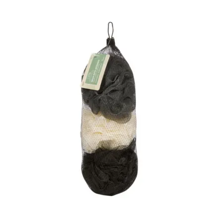 Cala MESH SPONGE SET(3PCS BLACK/WHITE/GREY) | كالا مجموعة إسفنجات للاستحمام – 3 قطع