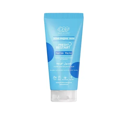 Eva Skin Clinic Acne-Prone Skin Fresh Restart Facial Wash - 150ml | ايفا غسول للبشرة الدهنية و المعرضة لحب الشباب - 150 مل