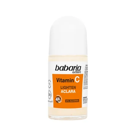 Babaria Vitamina C Lighten Aclara Desodorante Roll-On - 50ml | باباريا مزيل تعرق رول فيتامين سي - 50مل
