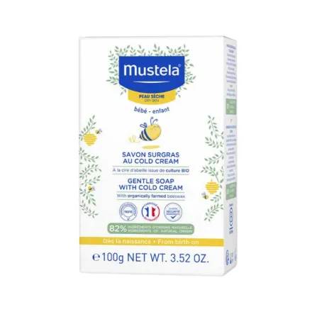 MUSTELA Gentle Soap With Cold Cream - 100gr | موستيلا صابون لطيف على البشرة - 100غ