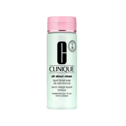 Clinique All About Clean Liquid Facial Soap Oily - 200ml | كلينك غسول تنظيف وجه للبشرة المختلطة الى الدهنية - 200مل