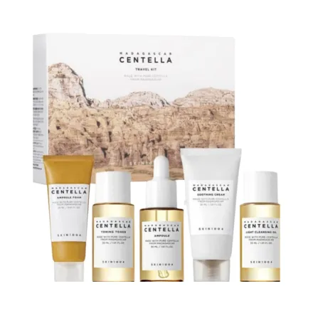 SKIN1004 Travel Kit Box version -30x20x30x30x30ml | سكين1004 مجموعة عناية بالبشرة بحجم مناسب للسفر - 30x20x30x30x30 مل