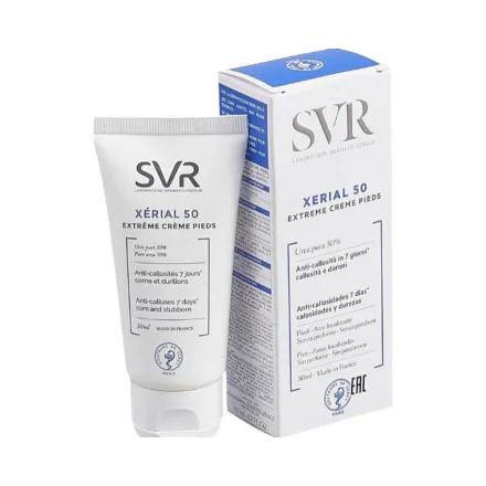 SVR Xerial 50 Extreme Feet Cream - 50ml | اس في ار كريم يوريا 50% للأقدام - 50 مل