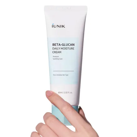 IUNIK Beta-Glucan Daily Moisture Cream - 60ml | ايونيك مرطب بيتا غلوكان يومي للوجه - 60 مل