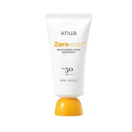 Anua - Zero-Cast Moisturizing Finish Sunscreen - 50ml | انوا واقي شمسي مرطب - 50 مل