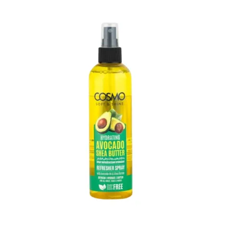 COSMO COSMETICS REFRESHER SPRAY AVOCADO & SHEA BUT - 250ml | كوزمو كوزمتكس بخاخ مرطب للشعر بالأفوكادو وزبدة الشيا – 250 مل
