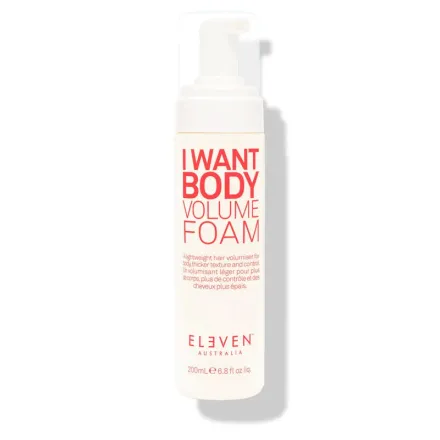 ELEVEN AUSTRALIA I Want Body Volume Foam - 200ml | إلفن استراليا موس لزيادة كثافة الشعر - 200 مل