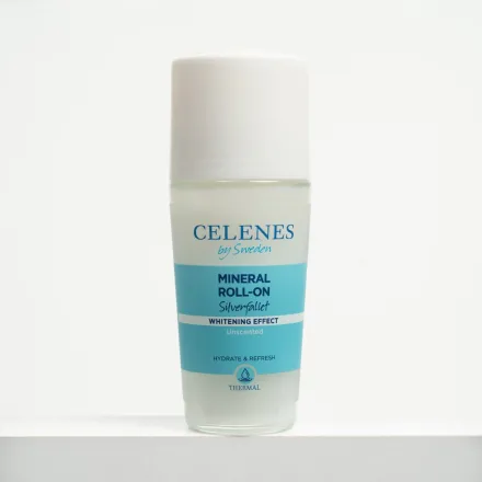 Celenes by Sweden Mineral Roll-On Whitening Effect Unscented - 75ml | سيلينس رول أون معدني للتفتيح وخالية من العطر – 75 مل