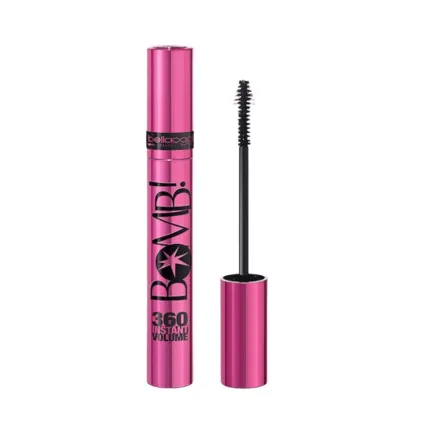 bellaoggi Mascara Bomb! 360 Instant Volume Black - 9.5ml | بيلا اوجي ماسكارا بوم! 360 فوليوم أسود – 9.5 مل