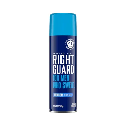 Right Guard Sport For Men Who Sweat Powder Day - 170g | رايت كارد سبورت للرجال الذين يتعرقون – بودرة داي – 170 جرام