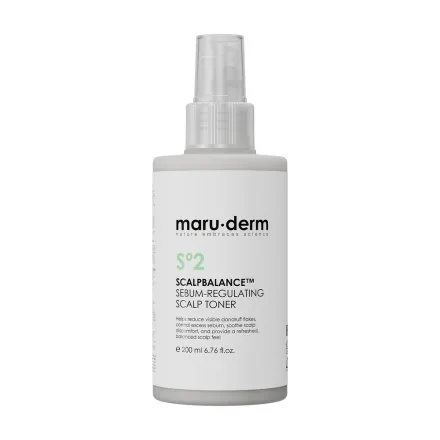 maru.derm ScalpBalance Sebum Regulating Scalp Toner - 200ml | مارو.ديرم تونر منظف للعناية بفروة الرأس الدهنية - 200 مل