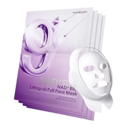 Numbuzin NAD Bio Lifting Full Cover Facial Mask - 4 sheets | نمبوزين ماسك ورقي للوجه - 4 قطع