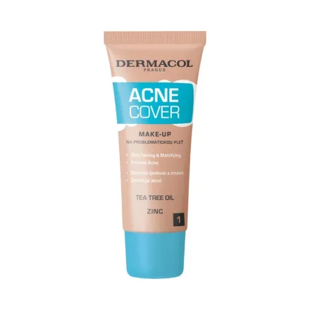 DERMACOL Acne Cover Tea Tree Oil - 30ml | ديرماكول كريم أساس للبشرة المعرضة لحب الشباب - 30 مل