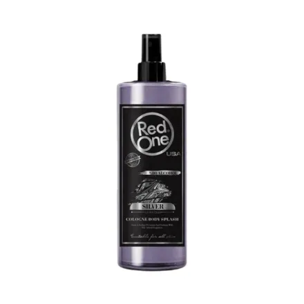 Red One Cologne Body Splash Silver - 400ml | ريد ون سبراي كولونيا للجسم سيلفر - 400مل