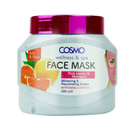 COSMO Face Mask Pink Lemon & Mandarin - 500ml | كوزمو قناع للوجه بالليمون الوردي و اليوسفي - 500 مل