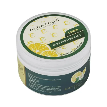 AL BATROS Lemon Body Peeling Salt - 300g | الباتروس ملح تقشير الجسم بالليمون - 300غ