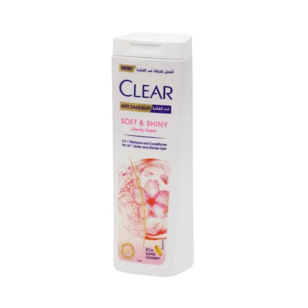 CLEAR Women's Anti Dandruff Shampoo Soft & Shiny - 360ml | كلير شامبو وبلسم ناعم ولامع 2 في 1 - 360مل