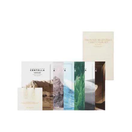 SKIN1004 Madagascar Centella Variety Mask | سكين1004 مجموعة أقنعة متنوعة - 6 ماسكات + 2 بكلات للشعر
