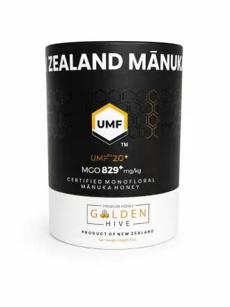 Golden Hive Manuka Honey Mgo 829+ - 250g | كولدن هايف عسل المانوكا +829 - 250 غ