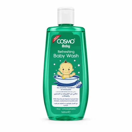 COSMO Refreshing Baby Wash - 500ml | كوزمو غسول للأطفال - 500 مل