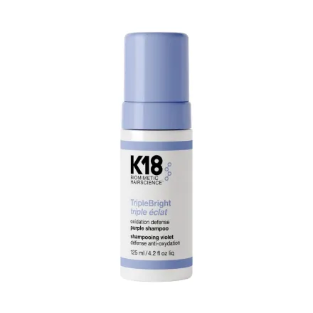K18 TripleBright Oxidation Defense Purple Shampoo - 125ml | كي 18 تريبل برايت شامبو بنفسجي مضاد للأكسدة - 125 مل