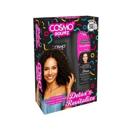 COSMO COSMETICS 2PCS SHAMP & COND DETOX BOUNZ - 400ml | كوزمو كوزمتكس مجموعة العناية بالشعر ديتوكس - 400 مل
