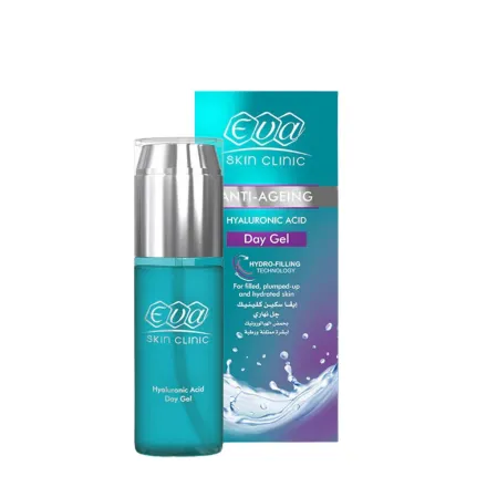 EVA Skin Clinic Day Gel Anti‑Ageing Hyaluronic Acid - 45ml |ايفا سكين كلينيك جل نهاري مضاد للتجاعيد بحمض الهيالورونيك – 45 مل