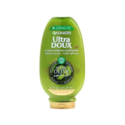 Garnier Ultra Doux Mythic Oil Conditioner - 360ml | غارنييه بلسم زيت الزيتون - 360 مل