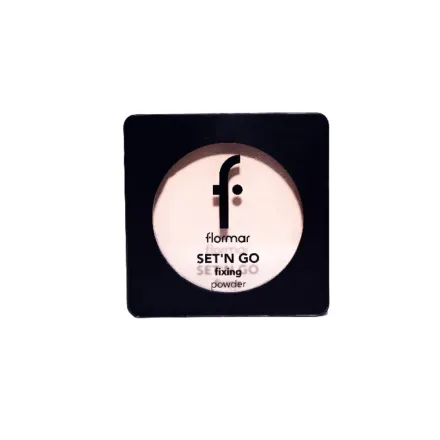 Flormar Set'n Go Moisturizing & Anti-Shine Fixing Compact Powder No.002 . | فلورمار بودرة الوجه المضغوطة المرطبة المثبتة للمكياج رقم 002