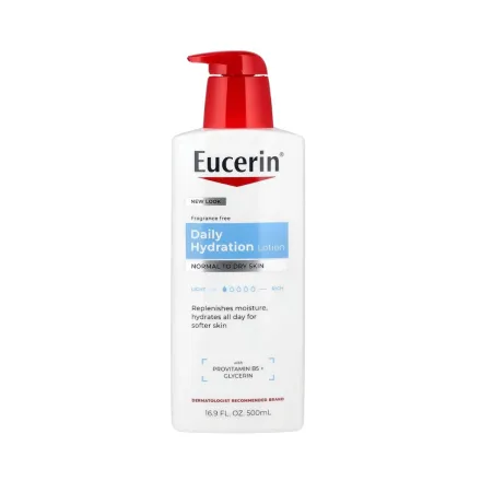 Eucerin Daily Hydration Body Lotion For Dry Skin - 500ml | يوسيرين لوشن الترطيب اليومي للجسم للبشرة الجافة - 500 مل