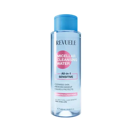 Revuele Micellar Cleansing Water All in 1 for sensitive skin - 400ml | ريفويل ميسيلار للبشرة الحساسة - 400 مل