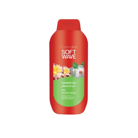 COSMALINE Soft Wave Iris White Musk Shower Gel - 650ml | كوزمالين جل استحمام بالمسك الأبيض و زهرة السوسن - 650 مل