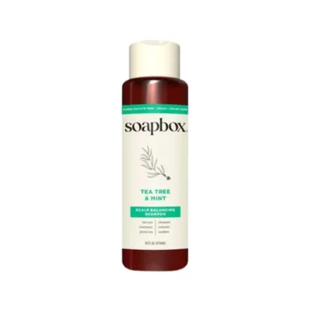 Soapbox Tea Tree and Mint Scalp Balancing Shampoo - 473ml | سوي بوكس شامبو بزيت شجرة الشاب والنعناع - 473 مل