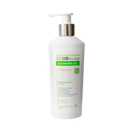 M .Y Sebo Cleansing Gel Vitamin C - 200ml | ام واي غسول جل منظف بالفيتامين سي - 200 مل