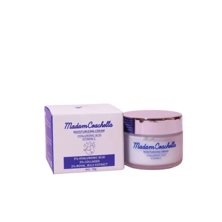 Madam Coachella Moisturizing Cream Hyaluronic Acid Vitamin C - 50g | مدام كوتشيلا كريم مرطب بحمض الهيالورونيك و فيتامين سي - 50 مل