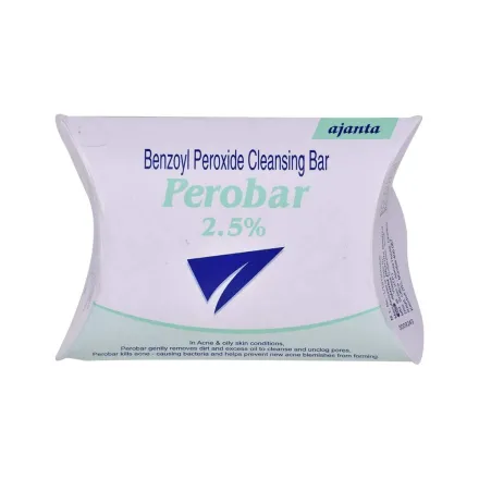 ajanta Perobar benzoyl peroxide 2.5% soap | اجانتا بيروبار صابون للوجه بيروكسيد البنزيل 2.5%