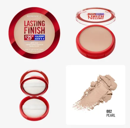 RIMMEL Lasting Finish Compact Powder Foundation - 7g | ريميل بودرة أساس بتغطية عالية - 7 غرام