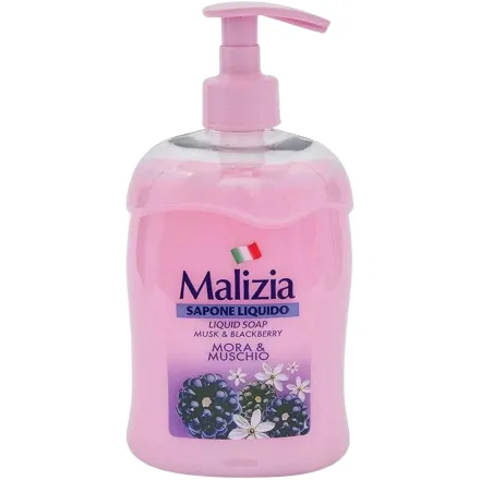 Malizia Liquid Soap Musk & Blackberry - 500ml | ماليزيا صابون اليدين السئل برائحة المسك و التوت الأسود - 500 مل