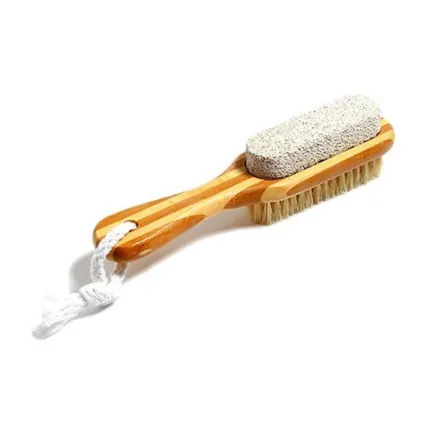 CALA Bamboo Pumice Stone Brush | كالا فرشاة مع حجر خفاف للقدمين