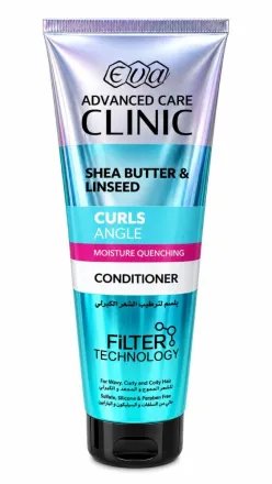 EVA Shea Butter & Linseed Curls Conditioner - 230ml | ايفا بلسم للشعر الكيرلي بزبدة الشيا و بذور الكتان- 230 مل