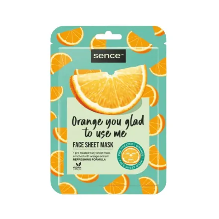 Sence Beauty Juicy Like An Orange Face Sheet Mask - 20ml | سينس بيوتي ماسك ورقي للوجه - 20 مل