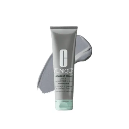 Clinique All About Clean 2-in-1 Charcoal Mask Scrub - 100ml | كلينك ماسك و مقشر بالفحم 2 في 1 - 100مل